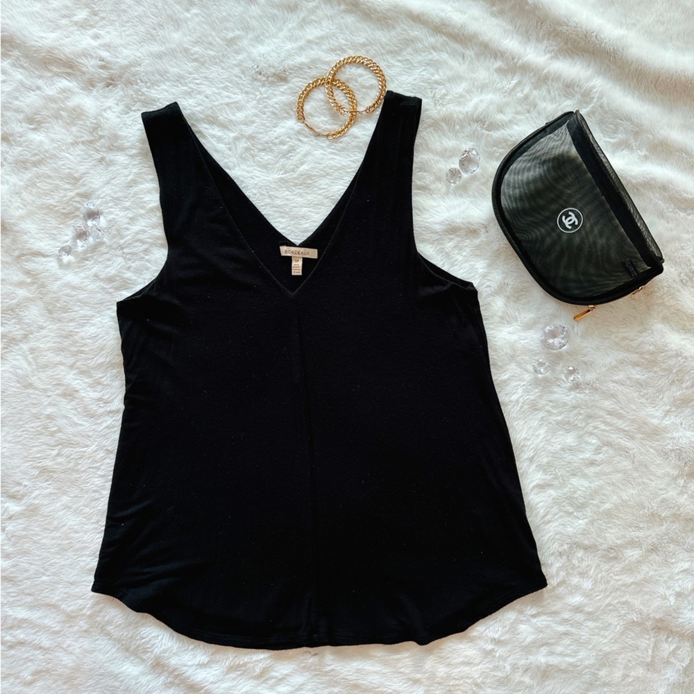 BORDEAUX SOFT TANK - Black - Size small